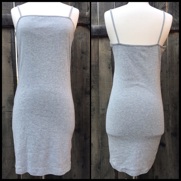 TopShop Grey Body-Con Midi Dress Nordstrom NWOT - Picture 3 of 7